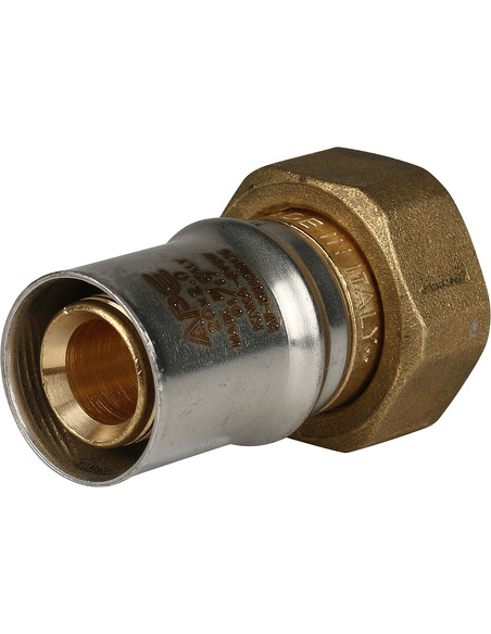 Переходник STOUT 20x3/4" ВР с накидной гайкой для металлопластиковых труб пресс