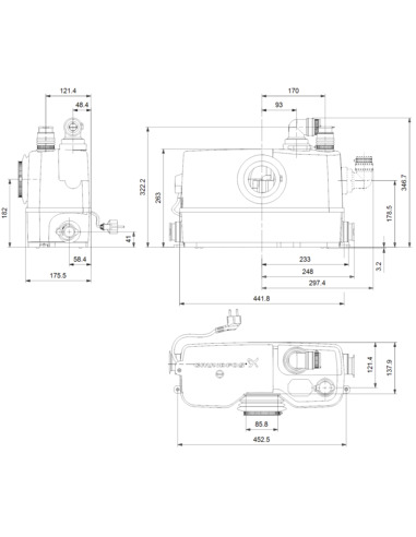 Канализационная установка grundfos sololift2 wc 3