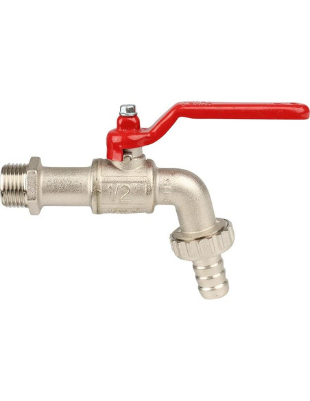 Кран шаровой ITAP 132 1/2" со штуцером (рычаг)