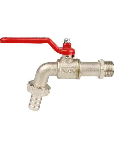 Кран шаровой ITAP 132 1/2" со штуцером (рычаг)