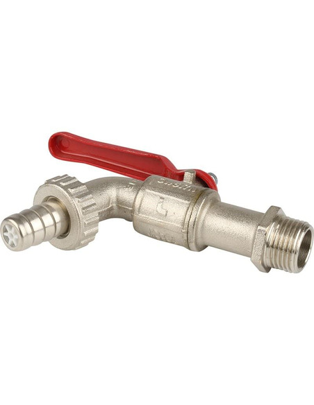 Кран шаровой ITAP 132 1/2" со штуцером (рычаг)