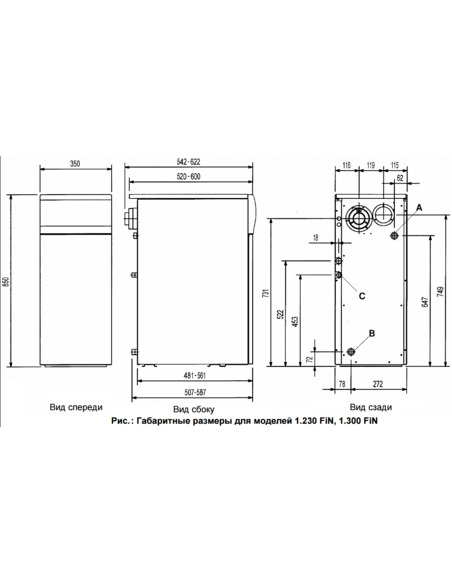 Газовый котел BAXI SLIM 1.300 FiN Газовый котел BAXI SLIM 1.300 FiN
