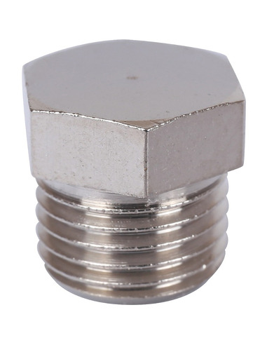 Заглушка никелированная STOUT 1/4" НР