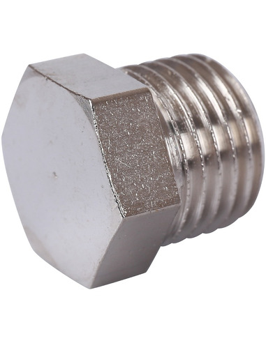 Заглушка никелированная STOUT 1/4" НР