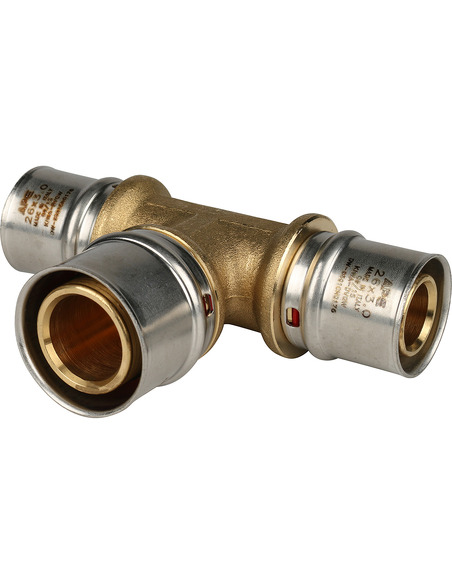 Тройник переходной STOUT 26x32x26 для металлопластиковых труб пресс