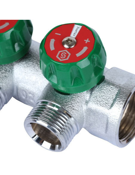 Коллектор регулирующий STOUT 1", 3 вых. 3/4" ЕК