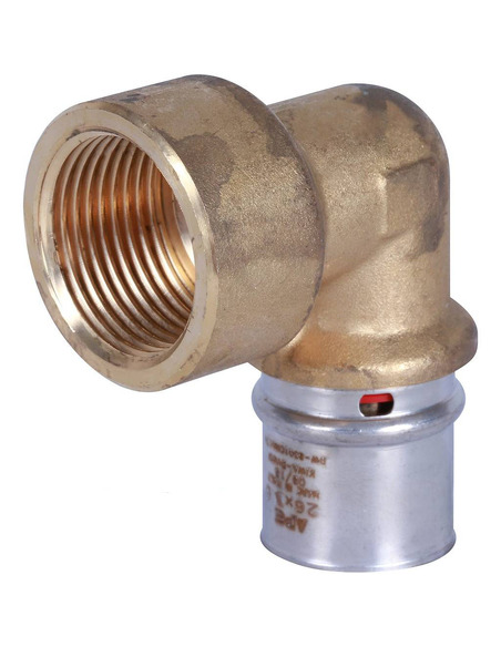 Угольник STOUT 26x1" ВР для металлопластиковых труб пресс