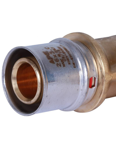 Угольник STOUT 26x1" ВР для металлопластиковых труб пресс