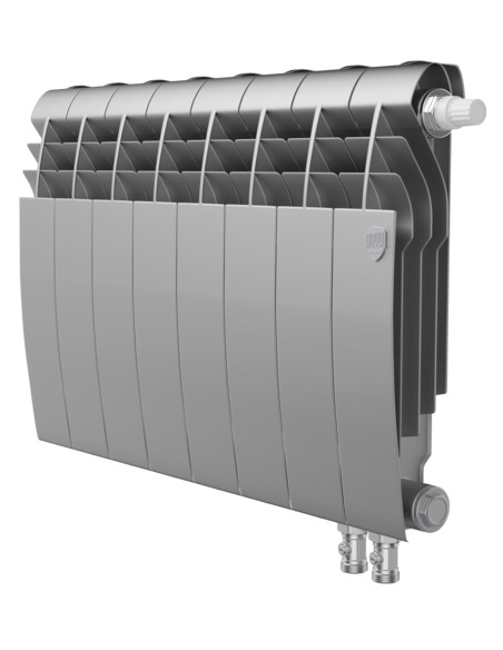 Биметаллический радиатор Royal Thermo BiLiner Silver Satin VDR 350 х8