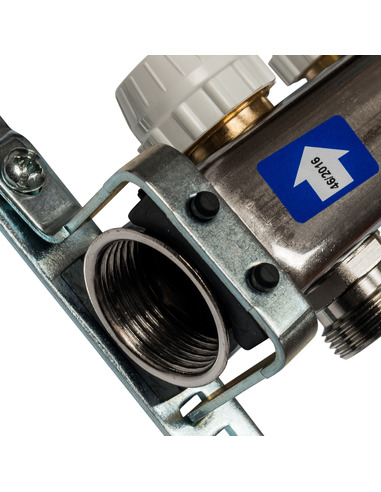 Коллектор STOUT из нержавеющей стали с расходомерами 5 вых.