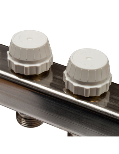 Коллектор STOUT из нержавеющей стали с расходомерами 5 вых.