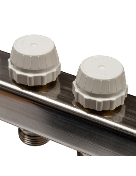 Коллектор STOUT из нержавеющей стали с расходомерами 5 вых.