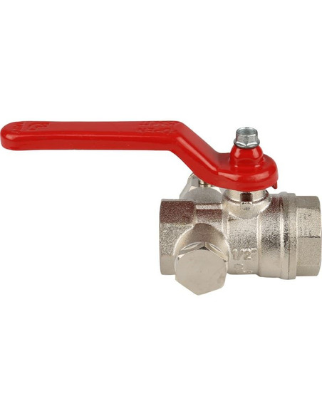 Кран шаровой ITAP 115 1/2" ВР-ВР со спускным клапаном (рычаг) Кран шаровой ITAP 115 1/2" ВР-ВР со спускным клапаном (рычаг)