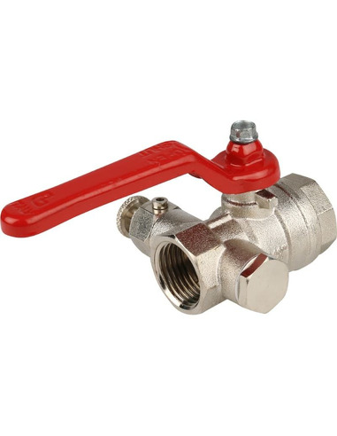 Кран шаровой ITAP 115 1/2" ВР-ВР со спускным клапаном (рычаг)