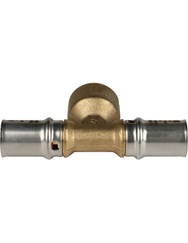 Тройник переходной STOUT 16x1/2"х16 ВР для металлопластиковых труб пресс