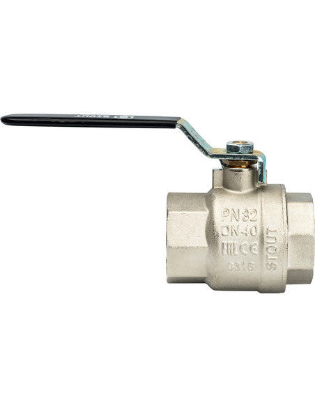 Кран шаровой STOUT полнопроходной 1 1/2" ВР-ВР (рычаг)