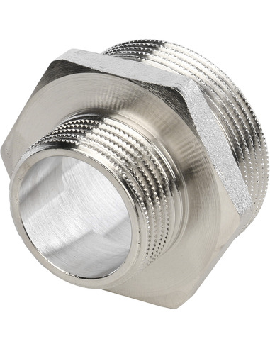 Ниппель переходной никелированный STOUT 1 1/2"х1" НР