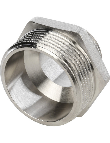 Ниппель переходной никелированный STOUT 1 1/2"х1" НР