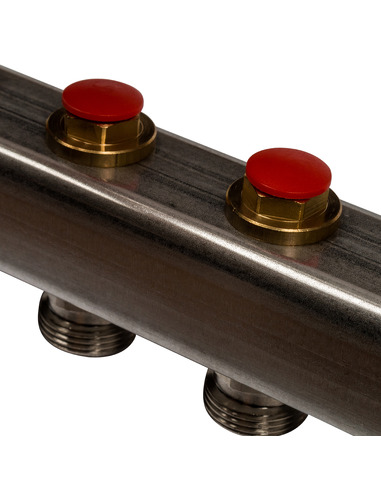 Коллектор STOUT из нержавеющей стали без расходомеров 9 вых.