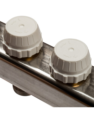 Коллектор STOUT из нержавеющей стали без расходомеров 9 вых.