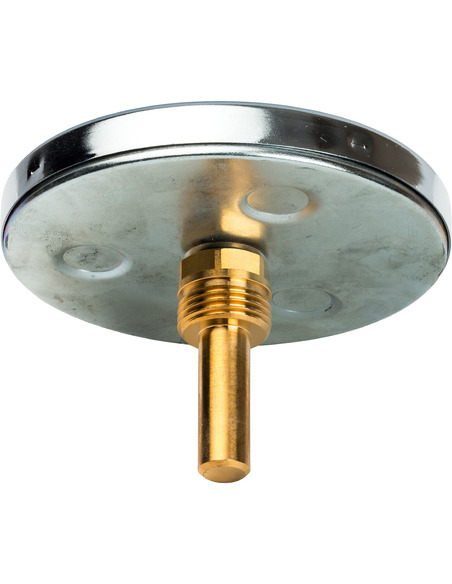 Термометр биметаллический STOUT 100 мм, 0-120ºС погружной, гильза 50 мм