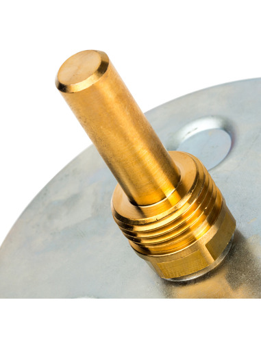 Термометр биметаллический STOUT 100 мм, 0-120ºС погружной, гильза 50 мм