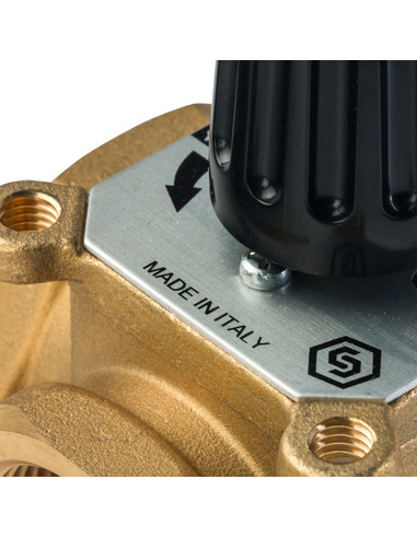 Клапан трехходовой смесительный STOUT 1 1/4" ВР, Kvs 15