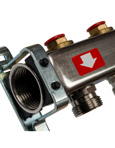 Коллектор STOUT из нержавеющей стали без расходомеров 10 вых.