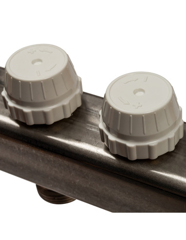 Коллектор STOUT из нержавеющей стали без расходомеров 10 вых.