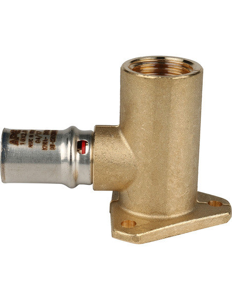 Угольник с креплением STOUT 16x1/2" ВР удлинённый для металлопластиковых труб пресс