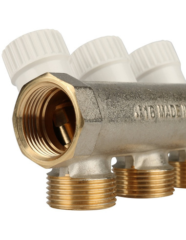 Коллектор распределительный STOUT 3/4", 3 вых. 3/4" ЕК