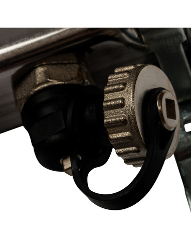 Коллектор STOUT из нержавеющей стали с расходомерами 11 вых. с воздухоотводчиком и сливом