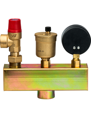 Группа безопасности котла STOUT 3 бар до 50 кВт без теплоизоляции