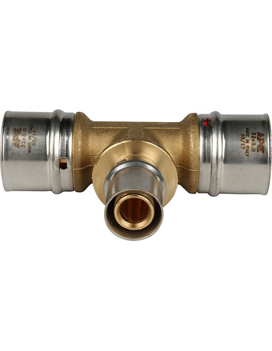 Тройник переходной STOUT 32x20x32 для металлопластиковых труб пресс