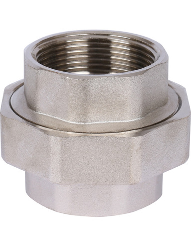 Разъемное соединение "американка" никелированное STOUT 2" ВР-ВР