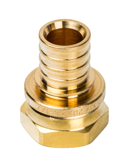 Переходник STOUT 20x1/2" ВР с накидной гайкой для труб из сшитого полиэтилена