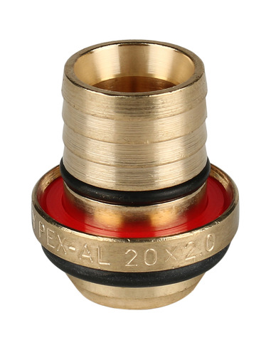 Угольник STOUT 20x3/4" НР для металлопластиковых труб обжим