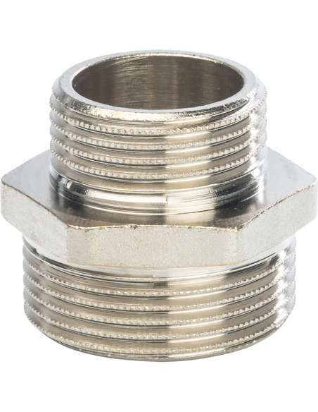 Ниппель переходной никелированный STOUT 1 1/4"х1" НР