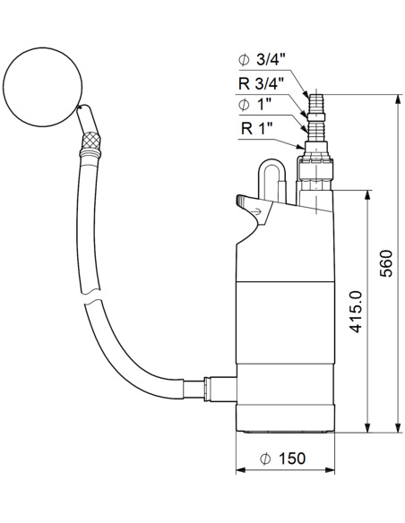 Насос колодезный Grundfos SB 3-45 AW Насос колодезный Grundfos SB 3-45 AW