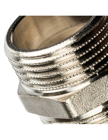 Ниппель никелированный STOUT 1" НР