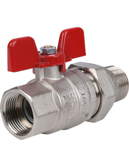 Кран шаровой STOUT полнопроходной 3/4" со сгоном (EPDM) (бабочка)