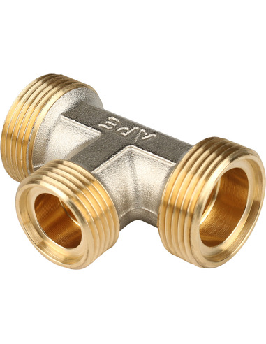 Тройник переходной STOUT 20x16x20 для металлопластиковых труб обжим