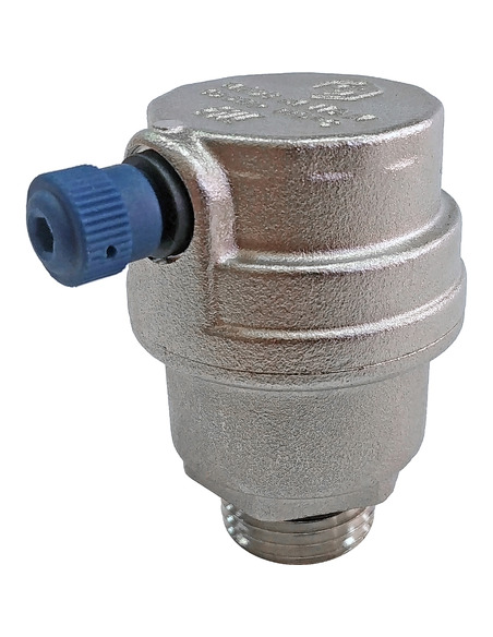 Автоматический воздухоотводчик STOUT 1/2" прямой, боковой выпуск, с уплотнит. кольцом