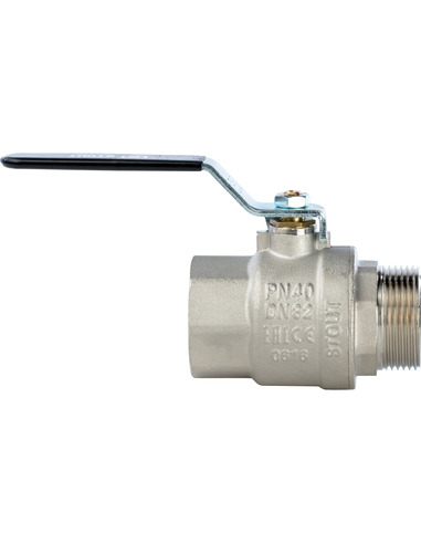 Кран шаровой STOUT полнопроходной 1 1/4" ВР-НР (рычаг)