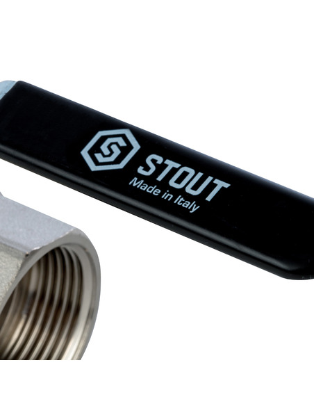 Кран шаровой STOUT полнопроходной 1 1/4" ВР-НР (рычаг)