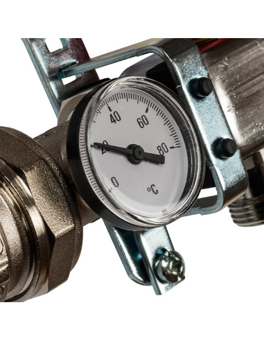 Коллектор STOUT из нержавеющей стали в сборе с расходомерами 6 вых.