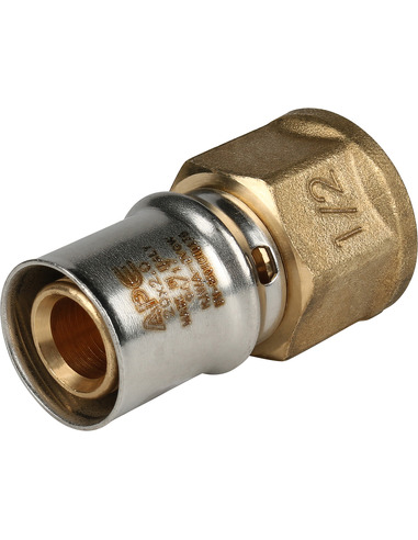 Переходник STOUT 20x1/2" ВР для металлопластиковых труб пресс