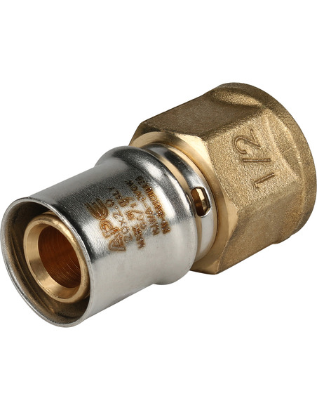 Переходник STOUT 20x1/2" ВР для металлопластиковых труб пресс