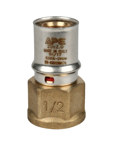 Переходник STOUT 20x1/2" ВР для металлопластиковых труб пресс