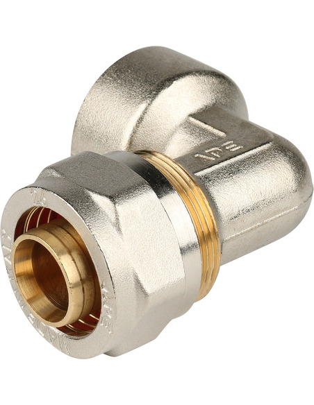 Угольник STOUT 26x1" ВР для металлопластиковых труб обжим